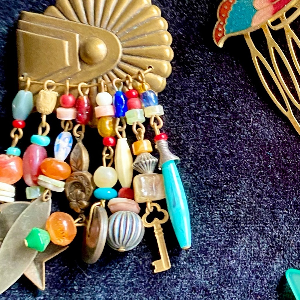 Vintage Lane Bryant Beaded Brooch